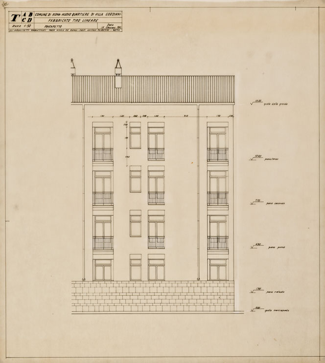Quartiere di Villa Gordiani sulla via Prenestina, Roma