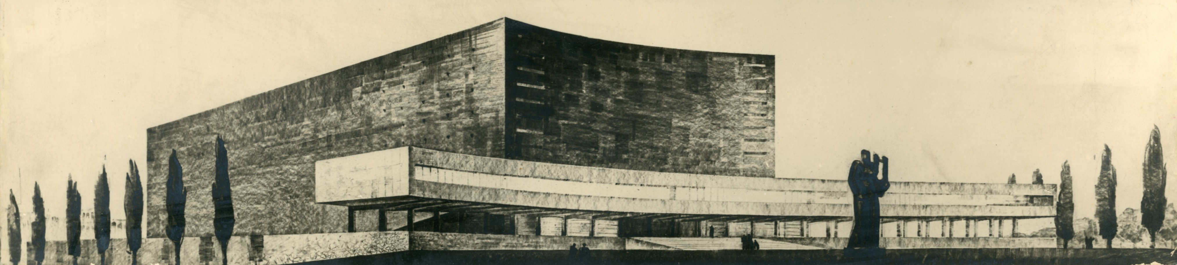 Progetto di concorso per un auditorium presso viale Aventino, Roma
