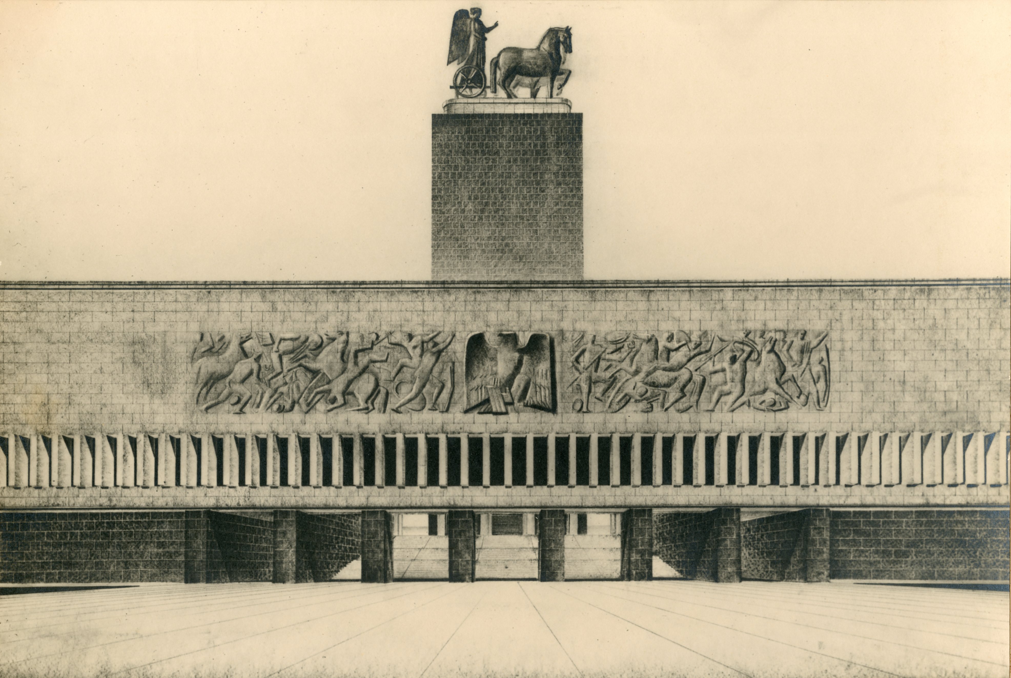 Progetto per la piazza e gli edifici delle Forze Armate all’E.42, Roma