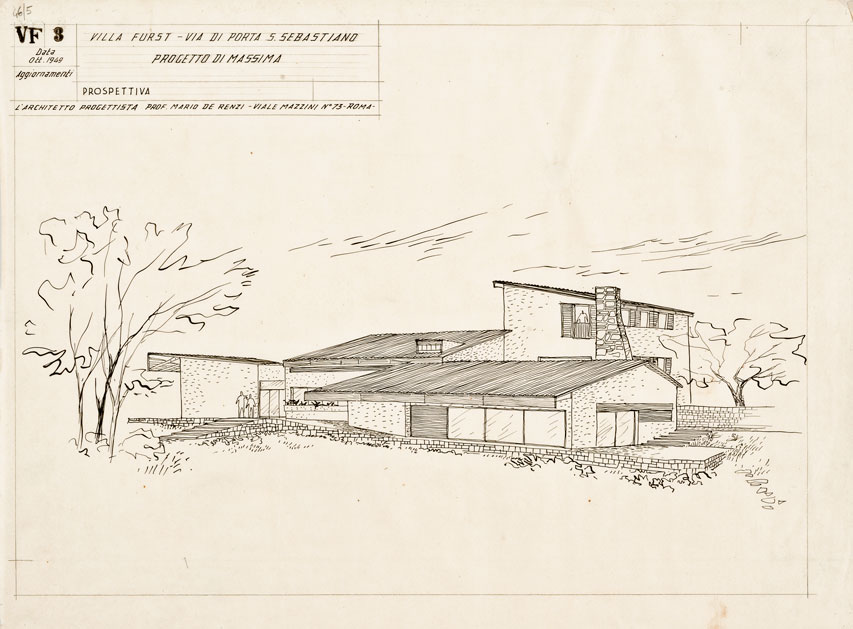Progetto di villa in via di Porta San Sebastiano, Roma